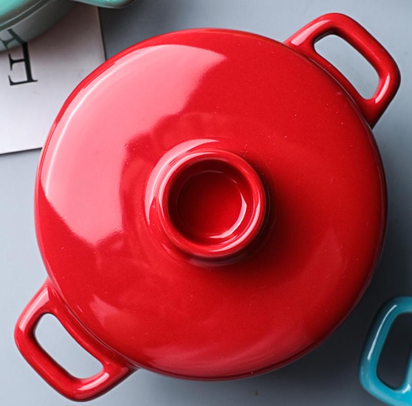 Ceramic Mini Bowls Steam Cooking Bowl Steam Cooking Bowl Double Cooking Bowl with Lid Talk Bowl in Microwave | Bowls