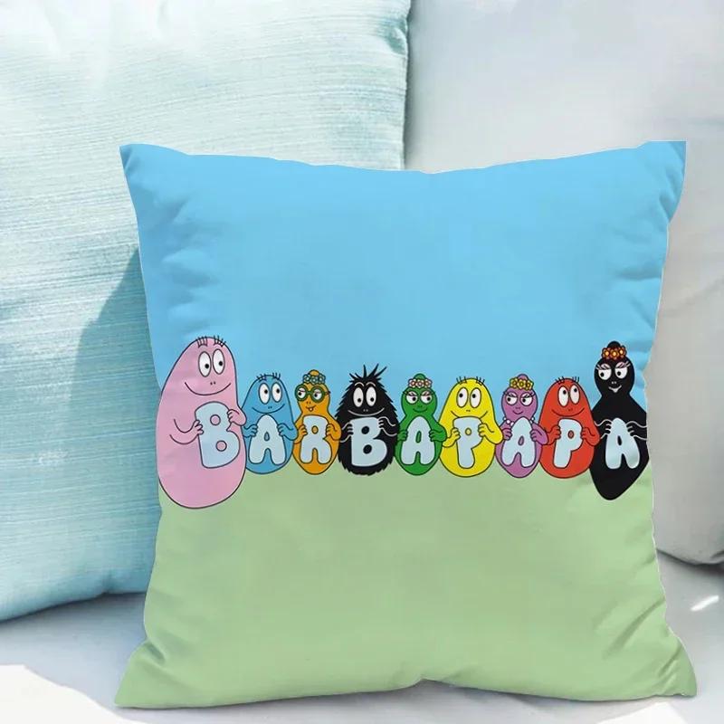 Наволочки Барбапапа Чехол для подушки x Двусторонняя печать для чехлов на диванные подушки Короткий плюш Диванные подушки Подушка
