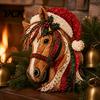Textured Fabric Ornament Making Kits Christmas Patchwork DIY Kit, Santa Snowman Tree Vintage Projects Holiday Sewing Craft Kit for Adults,