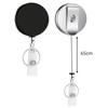 ABS Plastic Metal Retractable Pull Badge Reel for Nurse Staff Work Card Belt Chest Pocket Clip Key Chain Pass Card Badge Lanyard