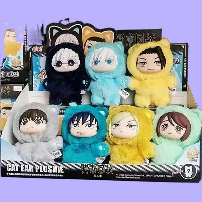 ~~ В наличии Оригинальный Eaki Jujutsu Kaisen Сезон 2 Вечеринка в кошачьем парке Годзё Сатору Плюшевая кукла-подвеска в слепой коробке Коллекционная модель