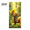 Waterproof Garbage Container Graphics Cartoon Animal Trash Can Sticker, Colorful Self-Adhesive PVC Decal, Cute Creative Makeover Stickers Cat