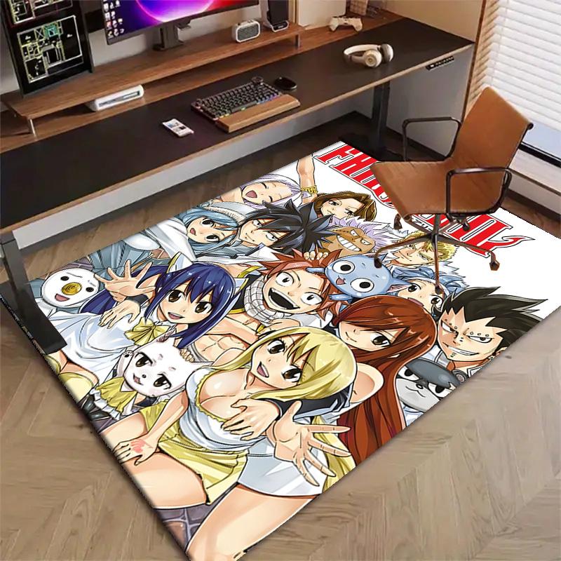 1 шт. Ковер с принтом в стиле Fairy Tail1 для спальни, гостиной, домашнего декора, нескользящий коврик, ковер для прикроватной зоны