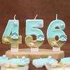 Numbers Birthday Candles Beach Ocean Birthday Cake Party Decoration Candles 1st Birthday