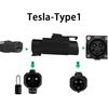 EVqiaoyi Адаптер NACS на Type1 для электромобилей, 50А, 11 кВт, от станции Tesla к электромобилям Type1, Конвертер быстрой зарядки для автомобилей американского стандарта