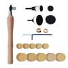 Y5GD Bowl Sander Sanding Block Lathe Tools with Hook Sanding Discs 1" 2" Backing Plates Foam Pads