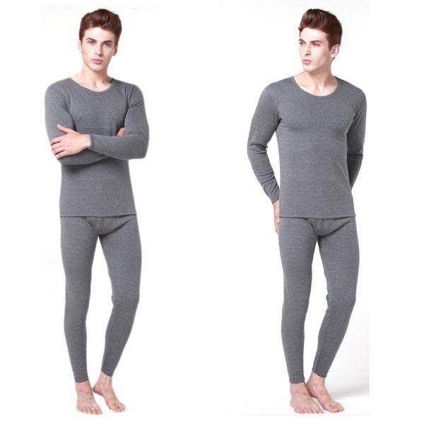 Мужское теплое нижнее белье Мужские кальсоны Термобелье Комплекты Толстые длинные кальсоны