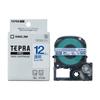 King Jim [Genuine] Tepra PRO Tape Cartridge 12mm Transparent Label/Blue Letters Length 8m ST12B