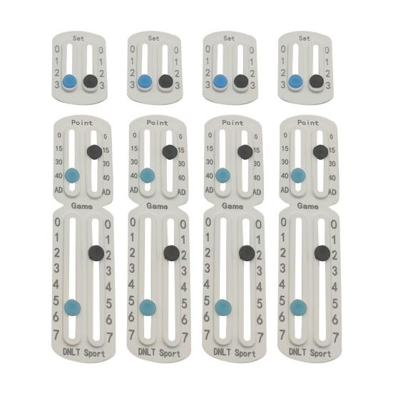 Tennis Scorekeeper for Racket Padel Portable Pickleball Paddle Scorekeeper Easily Mounted Small Score Board Counter for Recording Points Sets