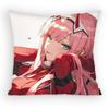 Подушка с изображением девушки из аниме Darling In The Franxx, наволочка, защита от пылевых клещей, невидимая молния, шелковистая, чехол для диванной подушки для спальни