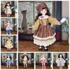 1 Set Attractive Eyes Dress Up BJD Dolls Long Hair Makeup Ball Joint Doll  Babies