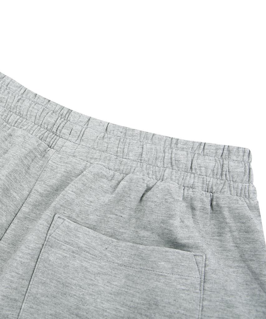 DOLPHIN WAVE APPAREL [2-Pack] Dolphin Arch Logo Silicone Print One-Pleat Sweat Shorts