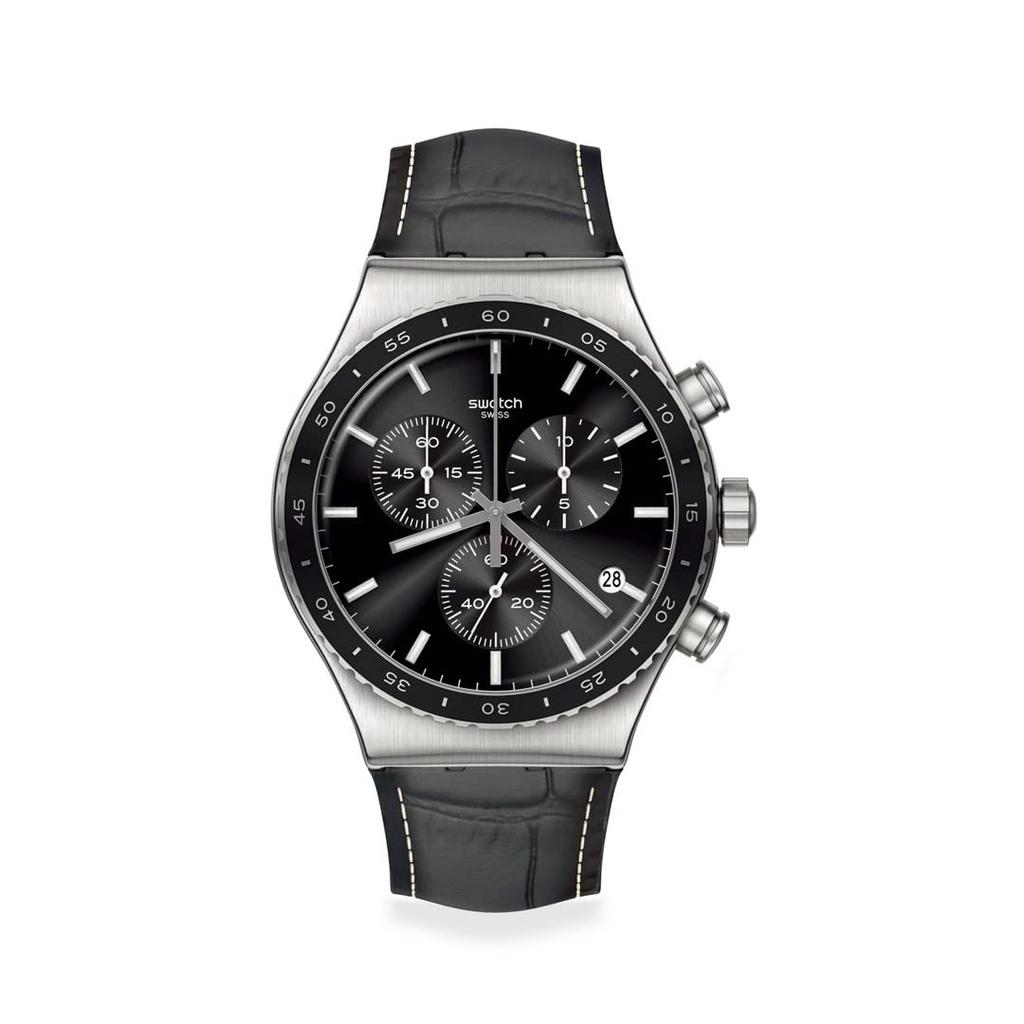 Watch Swatch CARBONIUM DREAM New Irony Chrono YVS495 Black [Swatch] Men's