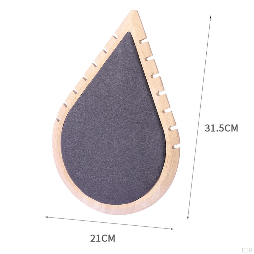 Деревянный держатель-вешалка в форме капли для демонстрации ожерелий, органайзер для украшений на витрину