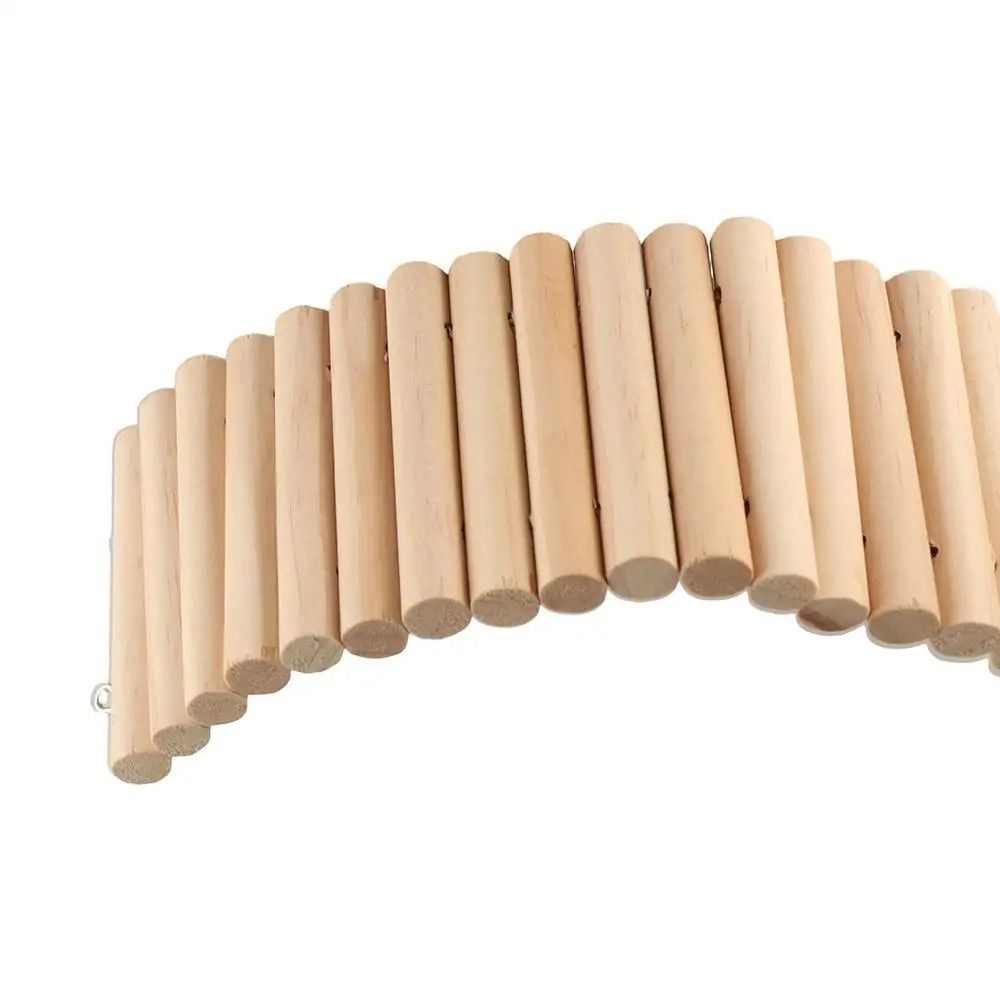 1 шт. Деревянный подвесной мост, клетка-украшение, напольная платформа, товары для маленьких питомцев