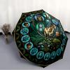 Goat Nature Symbols pattern umbrella, portable and foldable design, 8 ribs, a casual accessory for Halloween, Christmas, and birthday gifts.