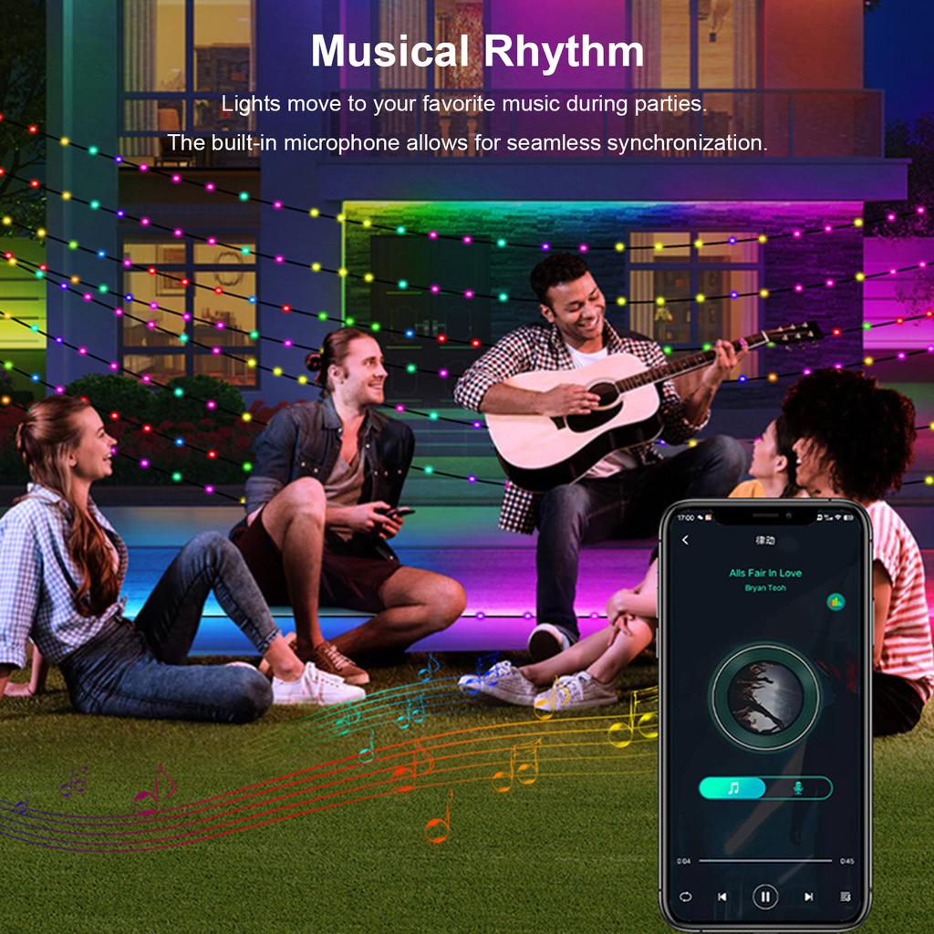 APP String Lights Освещение Smart BT String Lights Украшение Красочные огни
