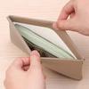 Self-Closing Long Wallet Artificial Leather Passport Driver's License Document Holder Data Cable Cosmetic Bag Storage