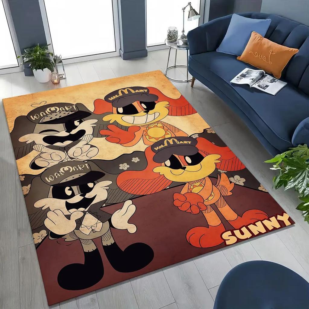 Мультяшный S-Улыбающийся C-Существа Craftycorn Catnap Ковер для Спальни Гостиной Дивана Домашний Придверный Коврик Декор, Большой Детский Нескользящий Напольный Коврик