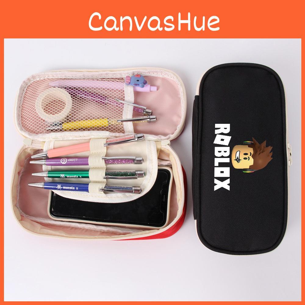 Холщовая тематическая сумка для канцелярских принадлежностей для игр, студенческий пенал, модный подарок для детей