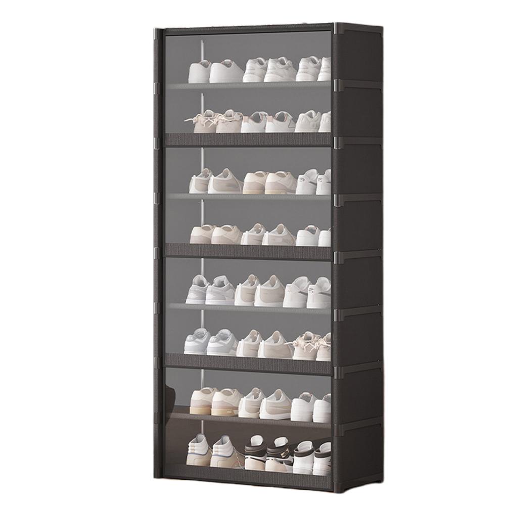 9-Tier Shoe Shelf Sneaker Rack Organizer 18 Pair Narrow Shoes Shelf Cabinet Holds 18 Pairs Shoe Stand Holder for Closet Entryway