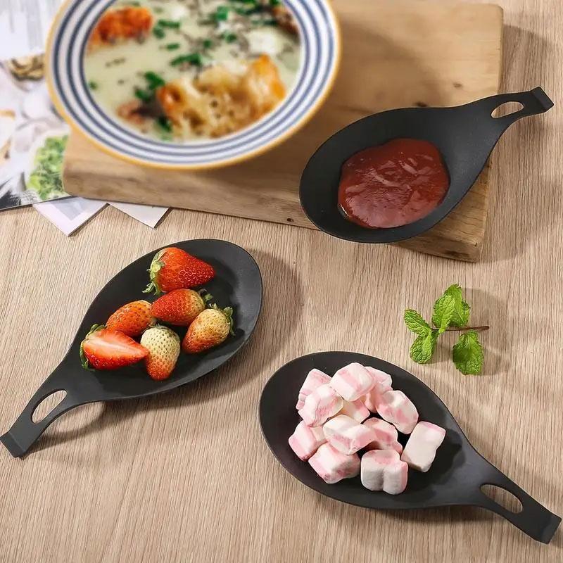 Silicone Spoon Rest Spatula Holder Heat Resistant Utensil Placemat Tray Kitchen Tools