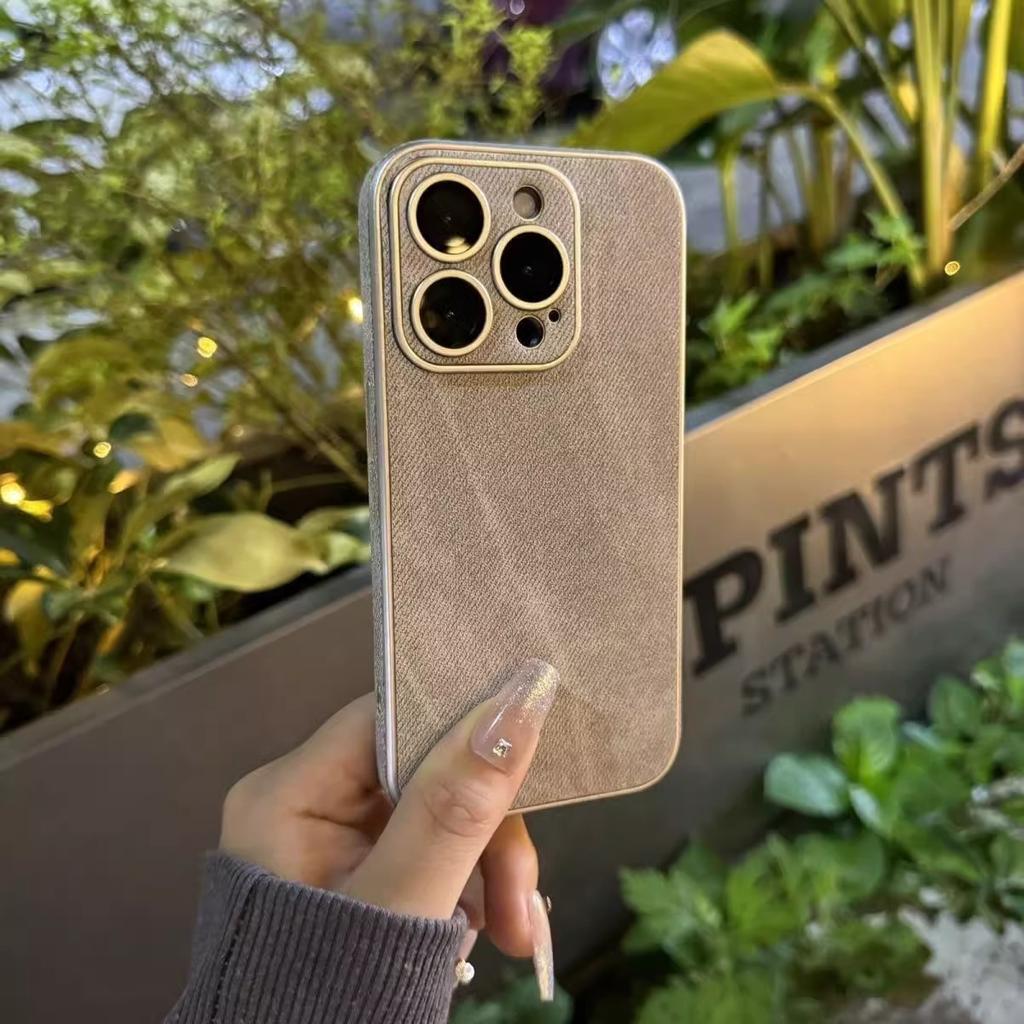 Применимо к чехлу для мобильного телефона Apple iPhone 11 Pro Max, джинсовый кожаный узор, цементно-серый, полностью закрывающий 11, не собирает отпечатки пальцев, противоударный