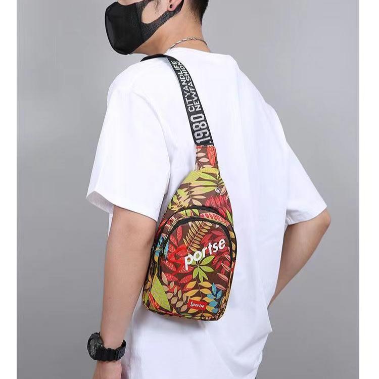 Сумка на грудь мужская сумка через плечо на одно плечо большой емкости для спорта на открытом воздухе и отдыха модная маленькая сумка на плечо большой емкости