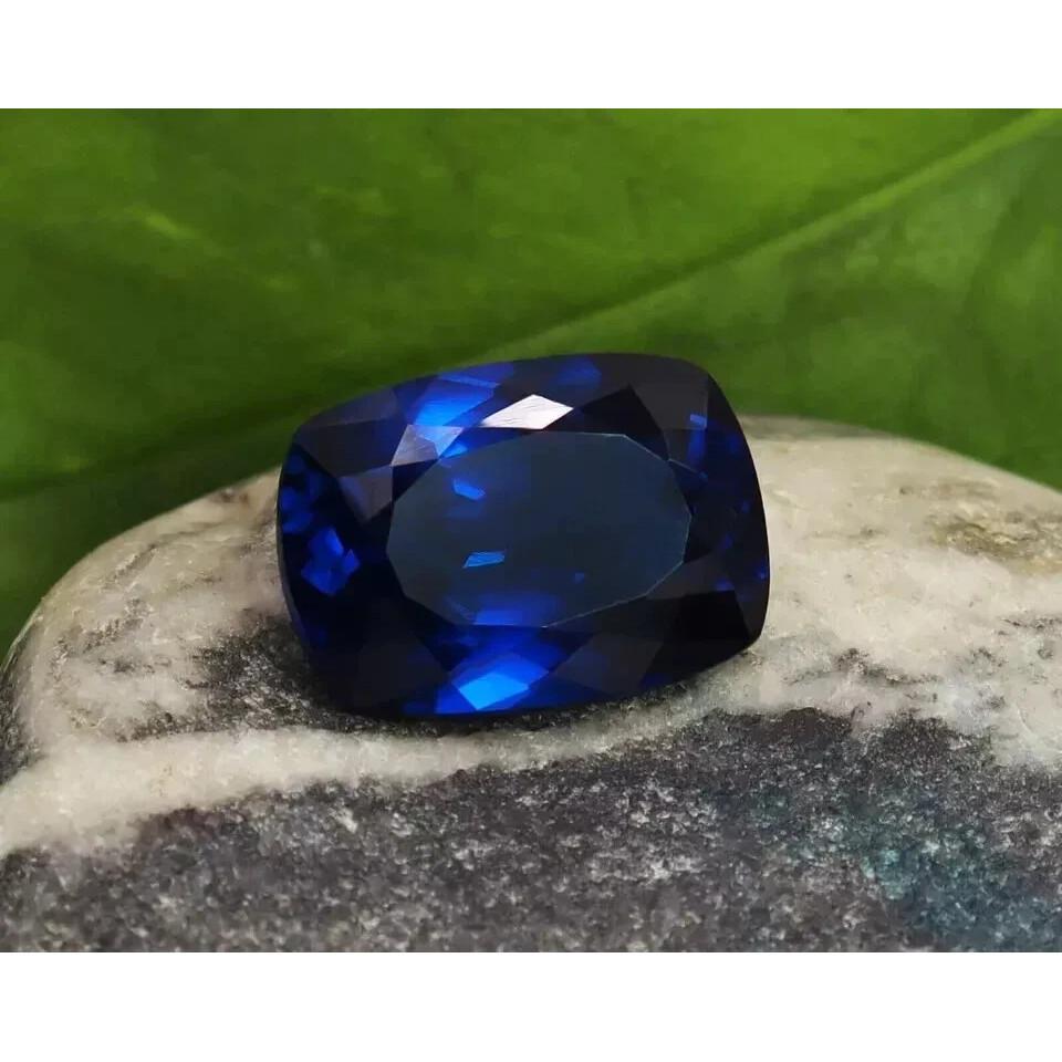 Natural Amazing Cushion Blue Ceylon Sapphire 20-22 Ct Beautiful Gemstone