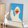 Diamond painting kit cute white duck full diamond round mosaic handmade. home decoration gift