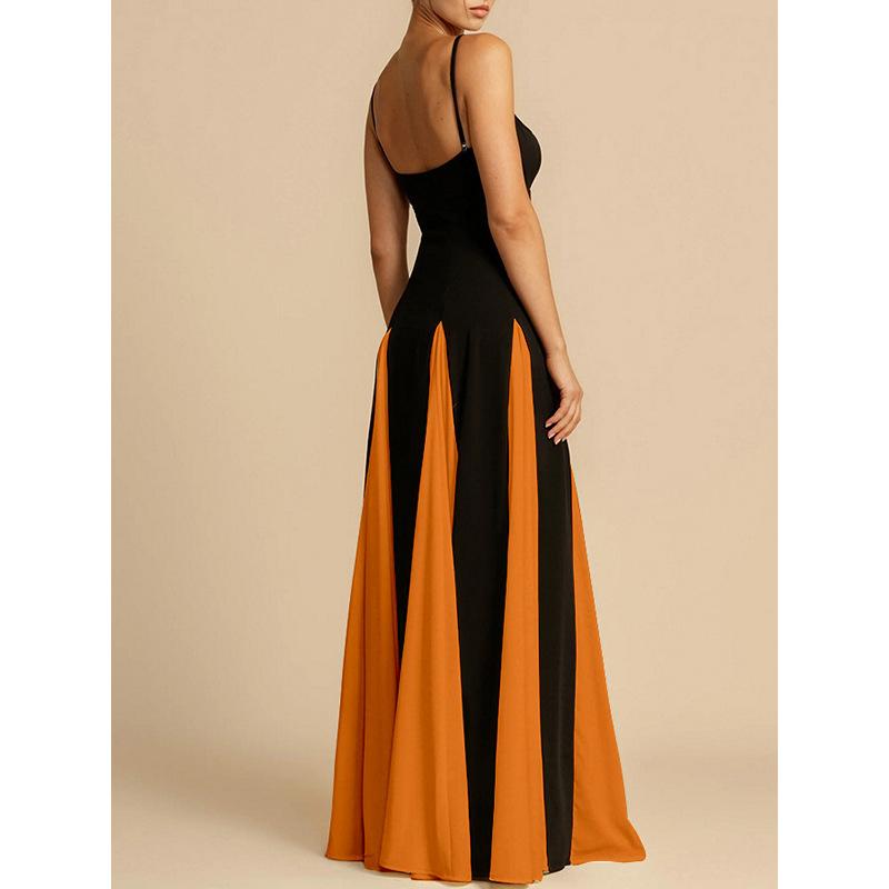 Элегантная мода модный ночной клуб с открытыми плечами сшитый большой юбкой слинг платье женские вечерние платья