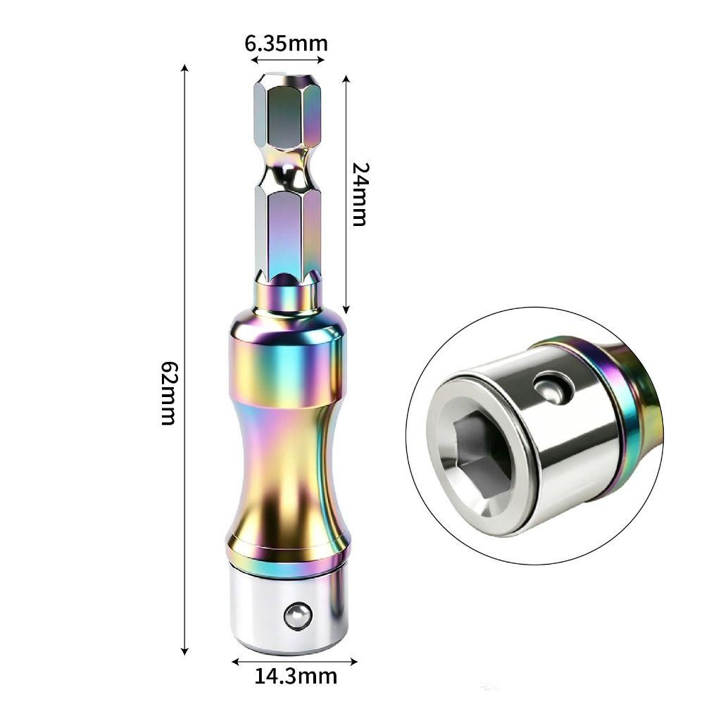 Hex Shank Impact Socket 8mm Socket Bits Socket Adapter for Power Drill Screwdriver Hardware Tools