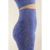 Комплект спортивных колготок меланжевого цвета с короткими рукавами