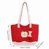 Message Bag Fruits Shoulder Bag Solid Color Nylon Tote Bag Fashion Funny Handbag  Travel