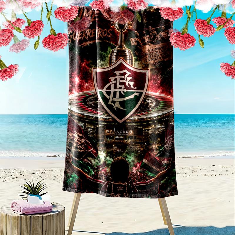 Fluminense Print Beach Towel, Large Soft Quick Dry Towel for Beach Camping Swimming
