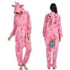 Fluffy Long Sleeve Dinosaur Pajamas for All Season Loungewear Pink AZ-FRONT Adults, (M, Dream)