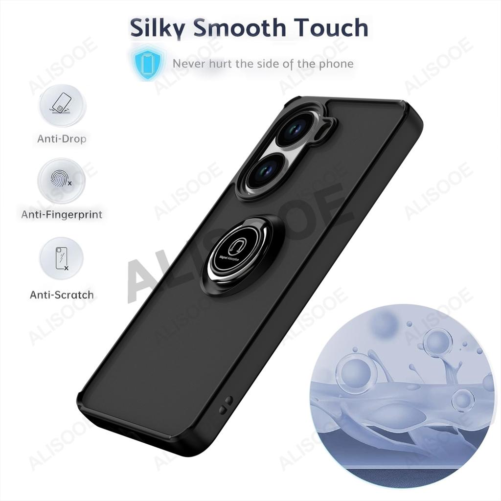 Чехол-подставка Funda для POCO X7 Pro Чехол-броня с держателем-кольцом Защитная крышка для Xiaomi Redmi Turbo 4 Ударопрочный чехол