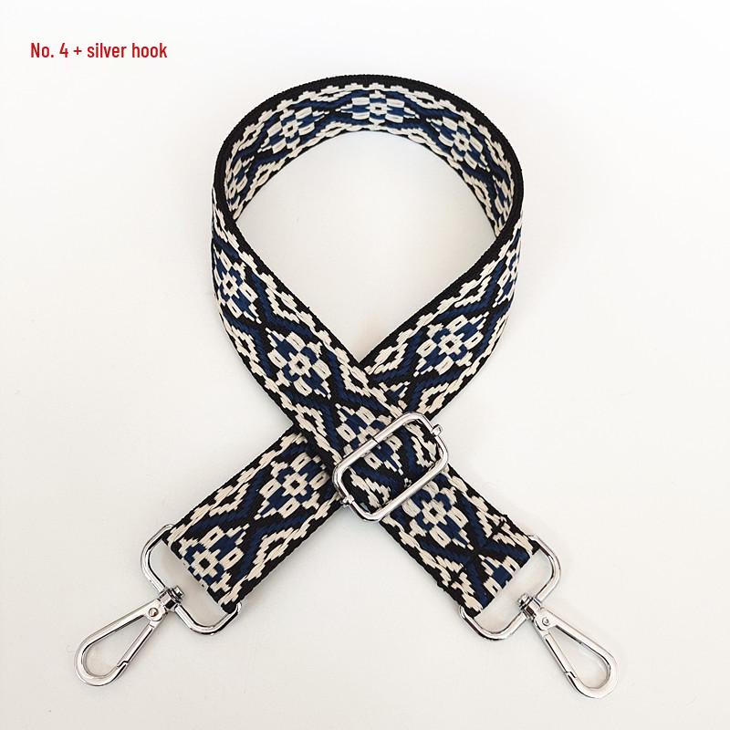 Красочный жаккардовый широкий плечевой ремень для женских сумок - Холщовый аксессуар для кроссбоди и рюкзака