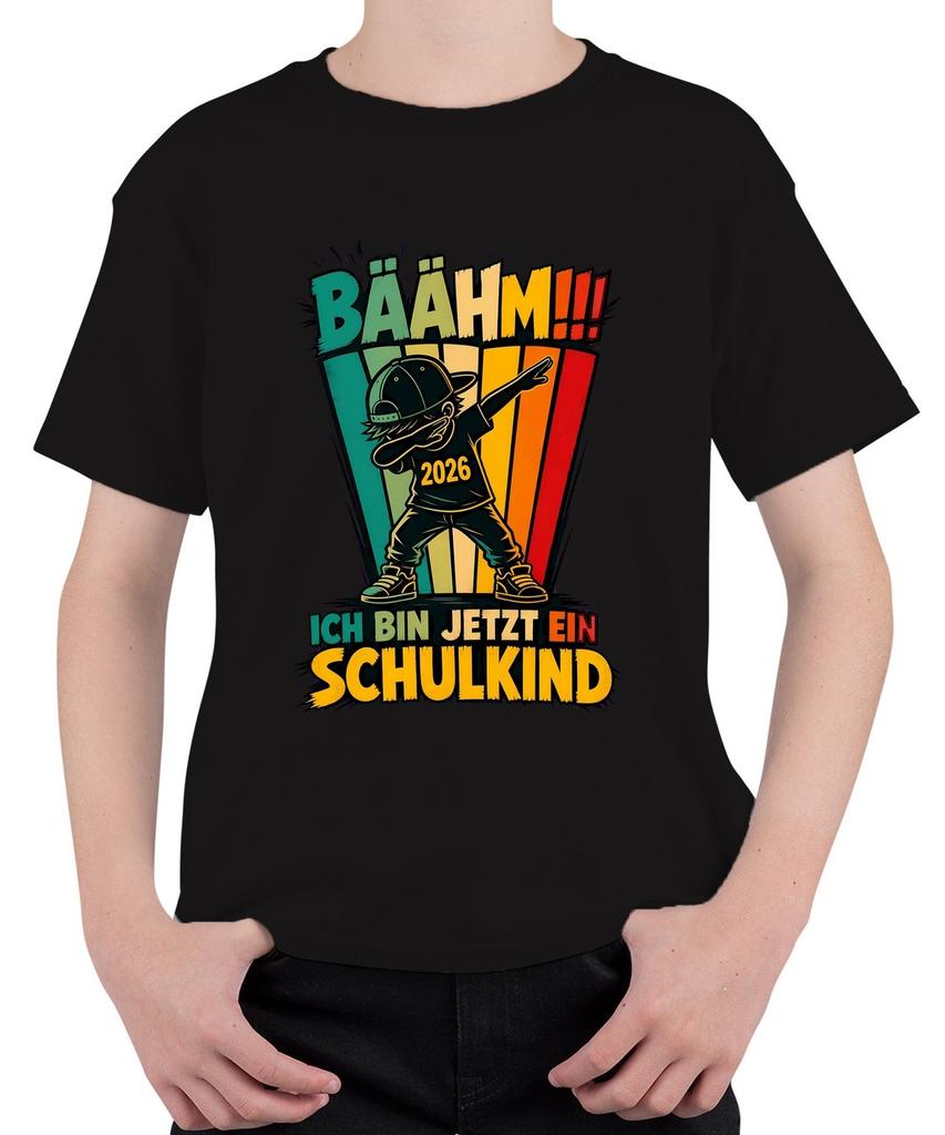Bäahm I'm Now A School Child 2026 Dabbing Boy Back To School Kids T-Shirt-