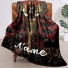 Egyptian Cat Style Customize Your Name Blanket Warm Comfortable And Soft Blankets Are Suitable For Home Chairs Office Sofas Sofas Office Camping And