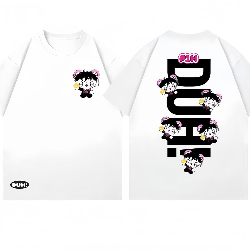 Новые летние корейские футболки с графическим принтом P1Harmony в стиле Q для женщин, футболки с коротким рукавом, высококачественная уличная одежда