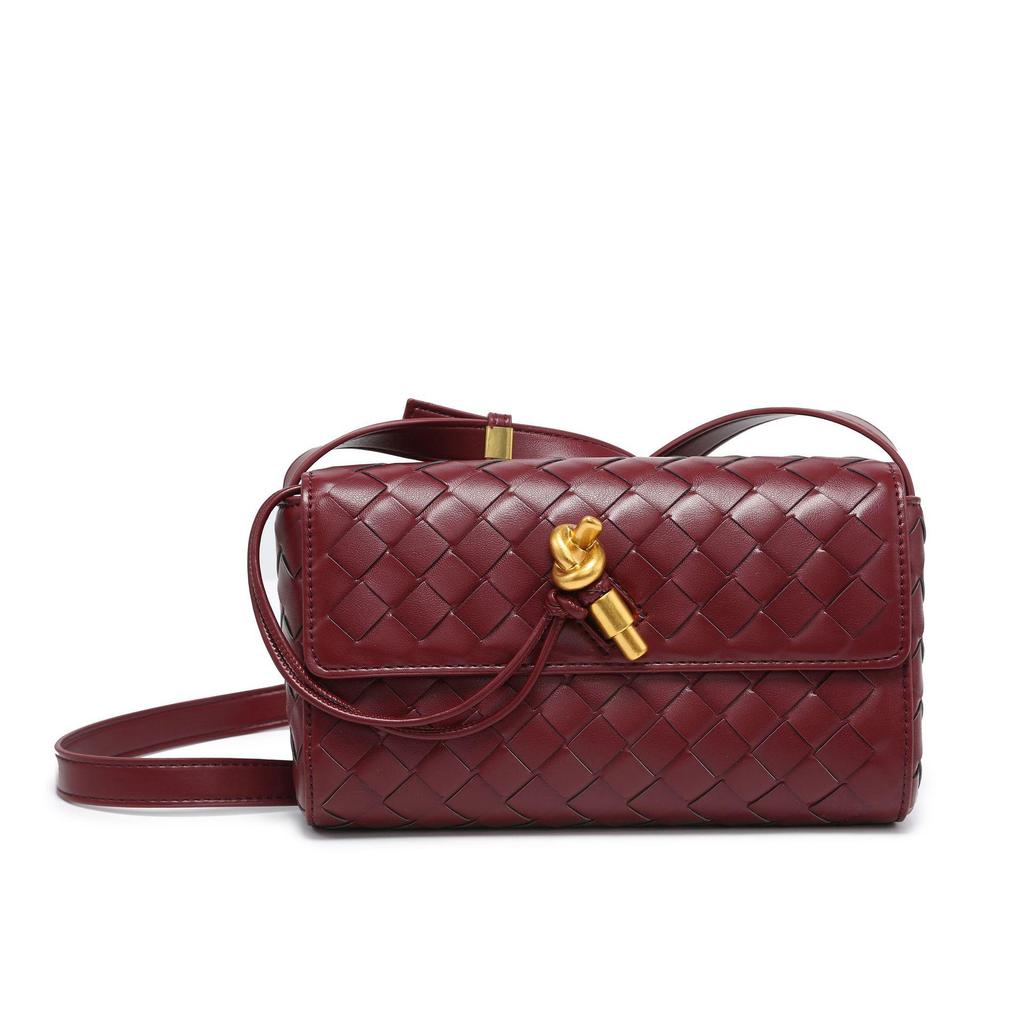 Вечерняя сумка Cross-border B Mini Andiamo Woven Crossbody с замком в стиле ретро