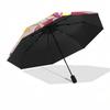 Strawberry Shortcake Automatic Opening Folding Umbrella with 8 Bone Iron Frame Perfect for Fans,Travelers,and Daily Use0104087a