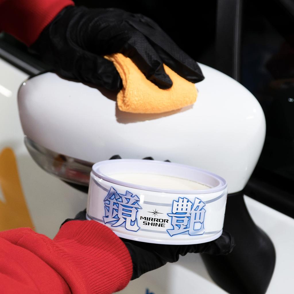 SOFT99 Твердый воск Mirror Shine для защиты и полировки автомобилей Включает салфетку из микрофибры Светлые автомобили, краска, (Код товара 00373)