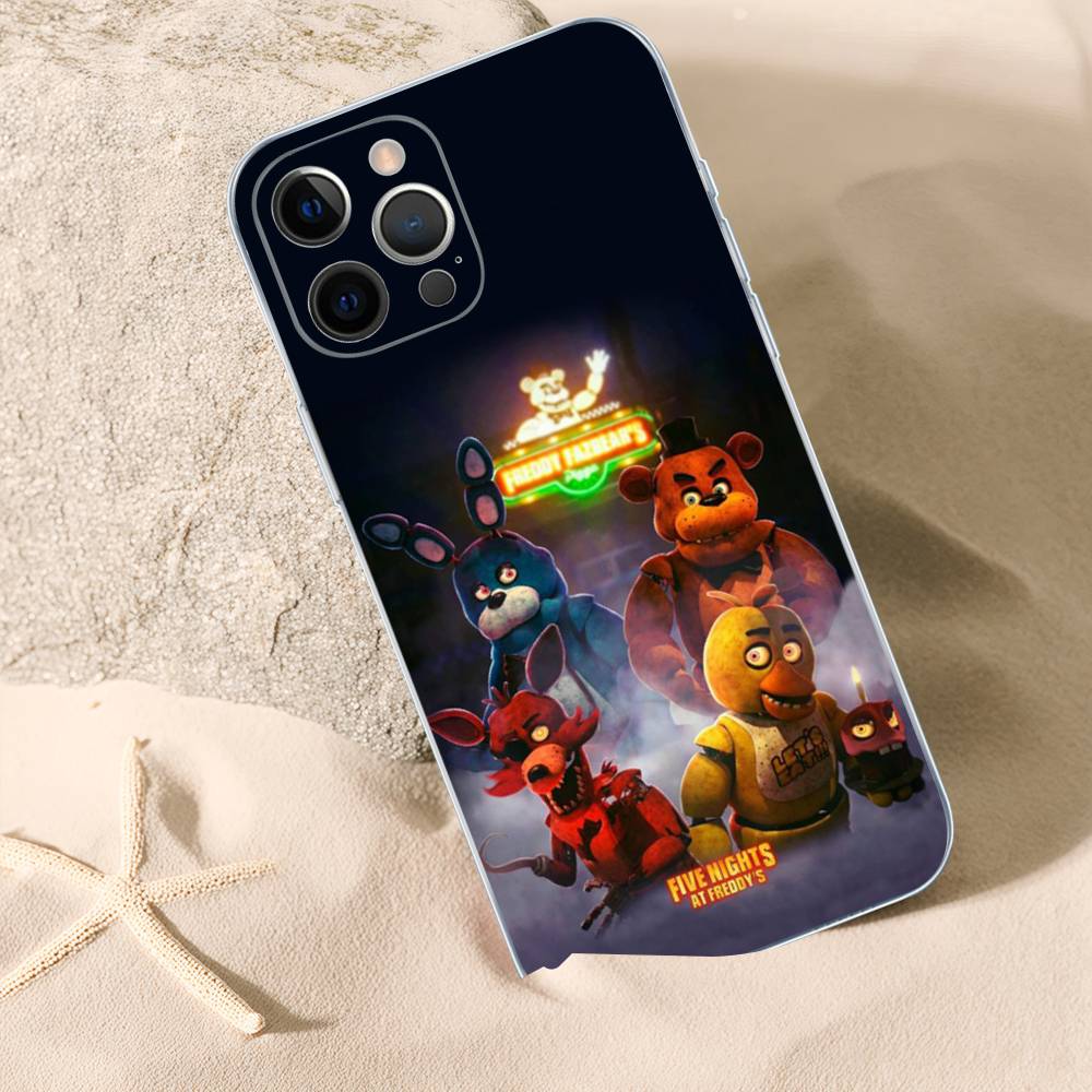 W-Fnaf-e-Fives-nights-At-Freddys-Прозрачный Силиконовый Мягкий TPU Чехол Для телефона iphone 17 16 15 14 Plus 13 12 Mini 11 Pro Max Оболочка Capa