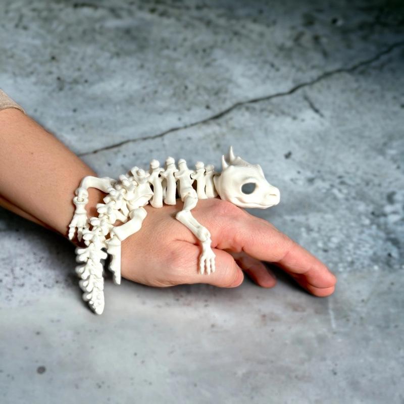 3D Подвижный Скелет Дракона - Шарнирный Окаменелый Каркас, Креативный Подарок на День Рождения для Детей