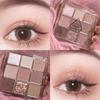 Eyeshadow Pearly Eye Shadow Palette Iris Purple Glitter Sparkling Eye Accessories Makeup Fashion 9, 04 9-color 03