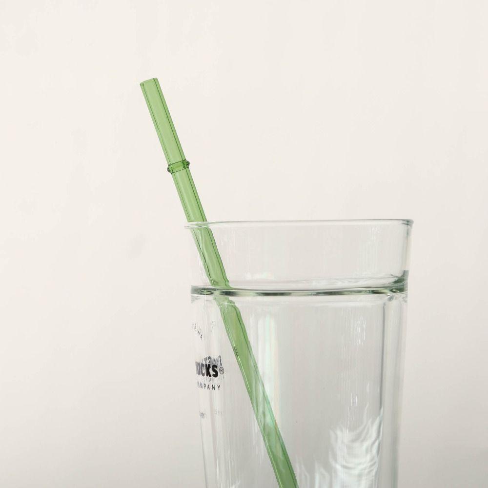 3Pcs 23cm Eco-friendly Straws for Smoothies Cocktails Glass Straws Long Heat-resistant Drinking Straws Cup Accessories