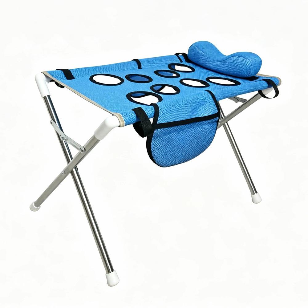 Anti-Tip Folding Pet Grooming Hammock Stainless Steel Frame Cat Nail Trimming Station Household