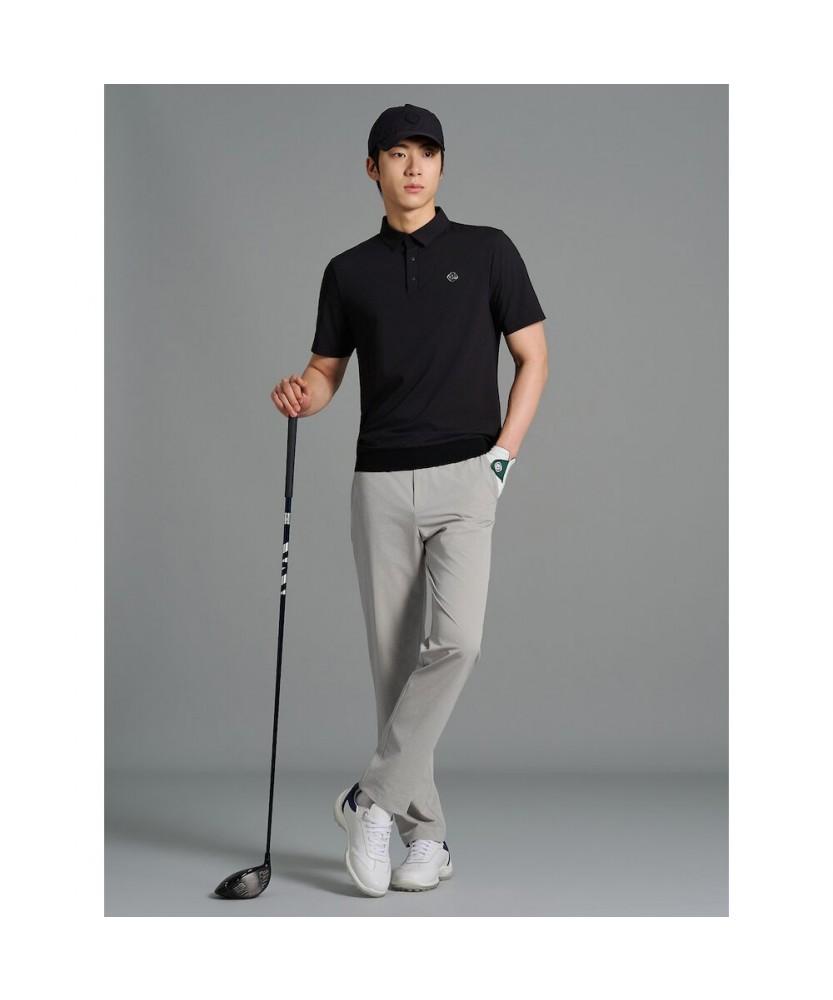 BEANPOLE GOLF [B_Under] Men'S Hybrid Knit Collar Tee - Black
